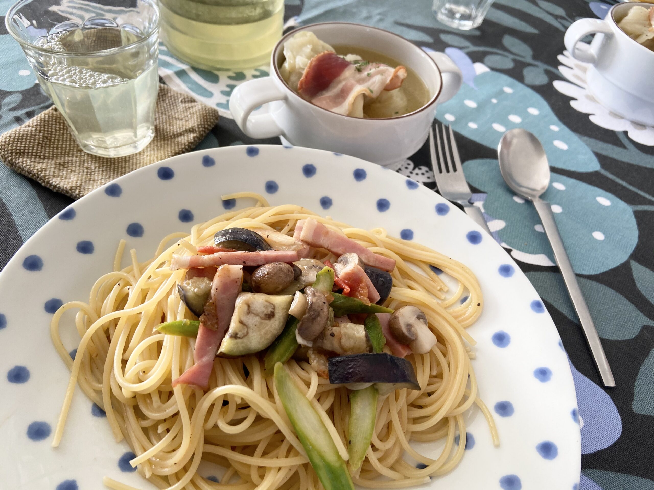 冷蔵庫の残り物で作る【野菜のパスタ】